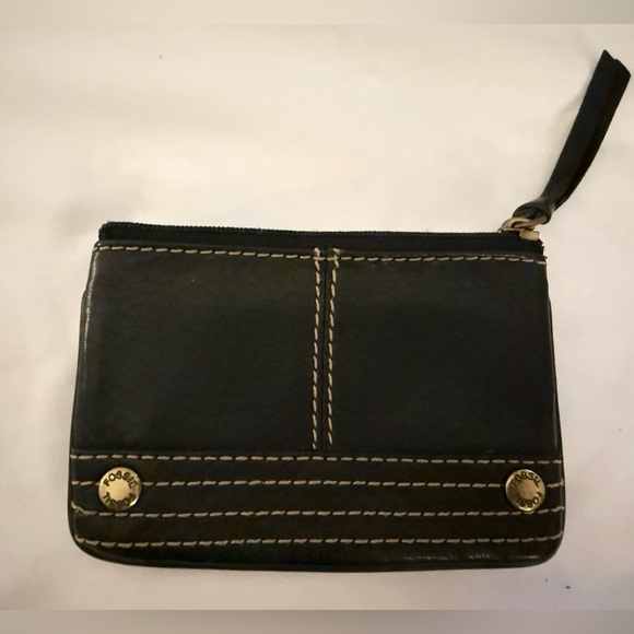 Fossil Handbags - Vintage Fossil Wallet Coin Purse White Topstitching